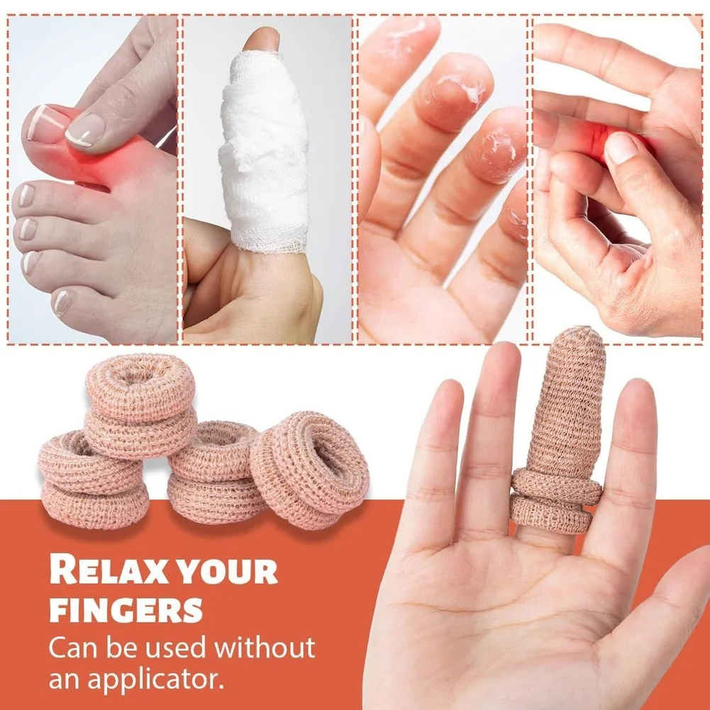 Portable Finger Protectors For Work Finger Protector White Beige Finger Cots Stretchable Design Roll-on Design