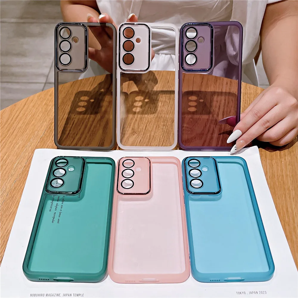 Case For Samsung Galaxy M04 M13 M14 M23 M32 M33 M34 M53 M54 4G 5G Shockproof Camera Protection Film Transparent Cover