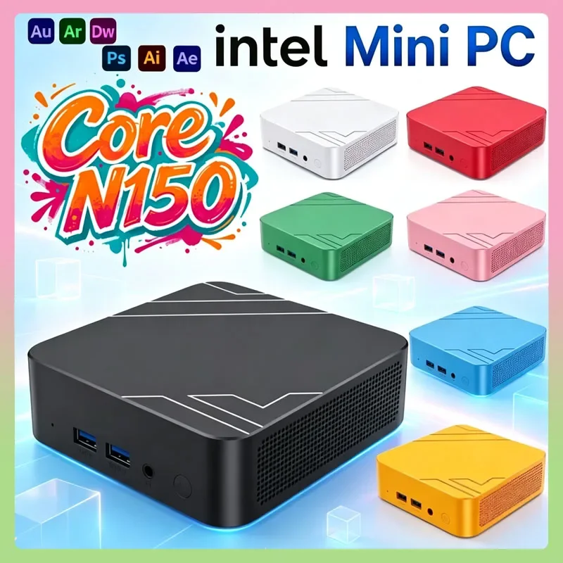 2026 NEW Intel N150 Mini PC 16GB RAM, 1TB or 2TB SSD, WiFi6, Windows 11, Perfect for Desktop Office Portable Gaming