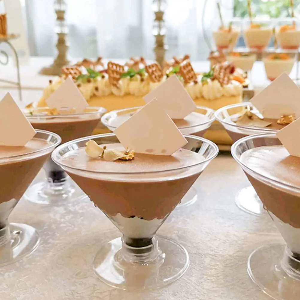 

14pcs Cocktail Cups Unbreakable Reusable Plastic Party Goblets Wine Whiskey Beverages Clear Glass-Like Drinking Glasses For