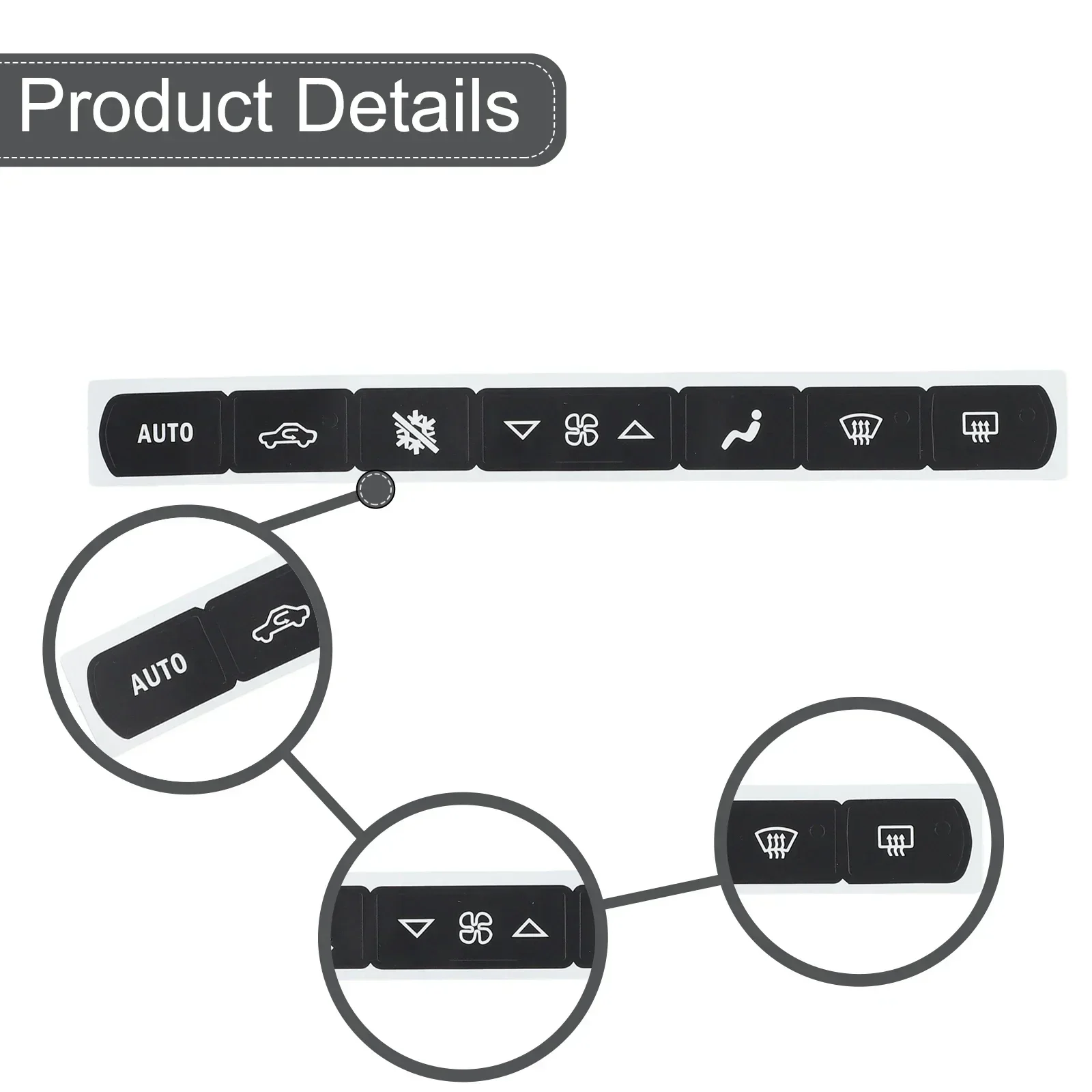 1set A/C Climate Control Button Repair Decal Sticker For Corvette C6 2005-2013 Air Conditioning Panel Button Repair Sticker