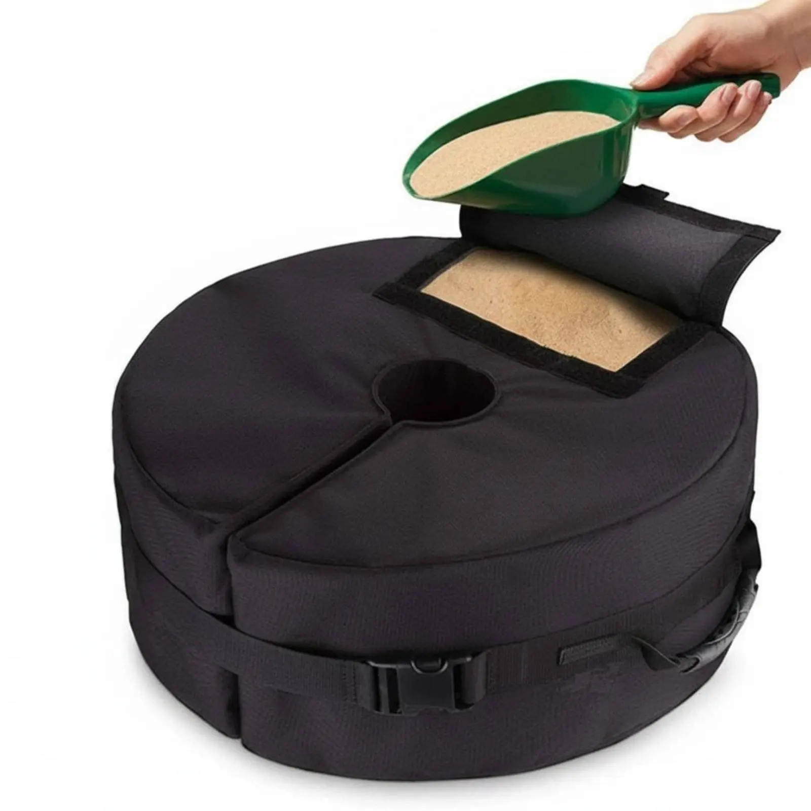

Patio Umbrella Base Weight Thickened Material Umbrella Stand Weight Bag Tent Anchor Sandbag Large Capacity for Camping