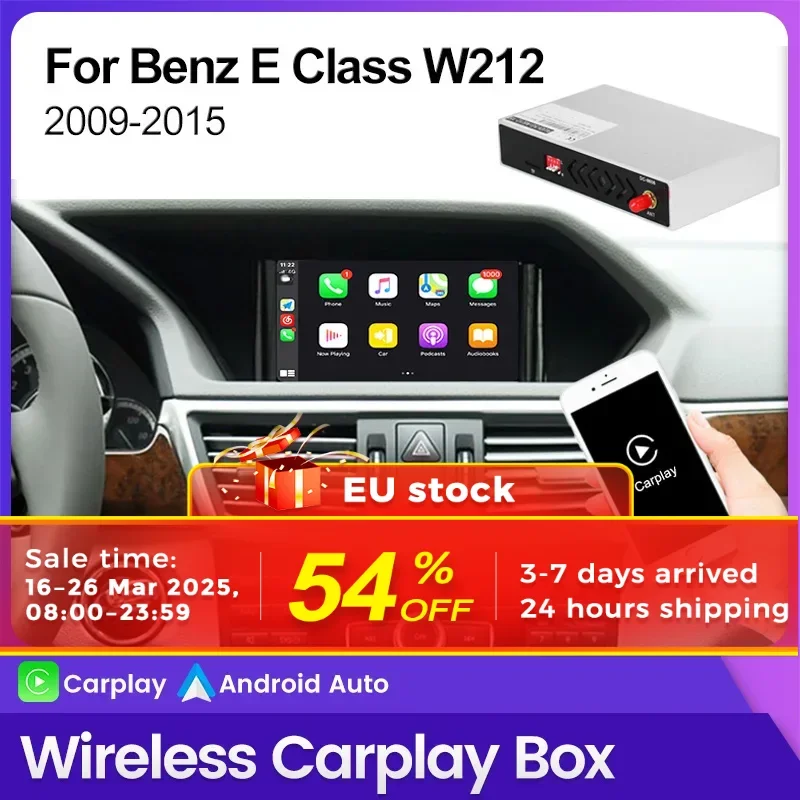 MEKEDE Carplay decoding box Wireless Carplay Mirror Lin-K For Mercedes Benz E Class W212 E Coupe C207 W207 2009-2015 Android