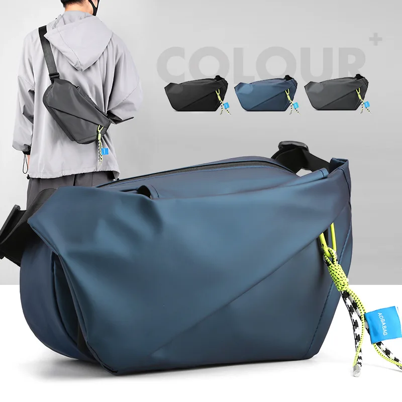 

New Trendy Fashion Shoulder Bag for Men, Casual Crossbody Chest Bag, Personalized Streetwear Sling Bag