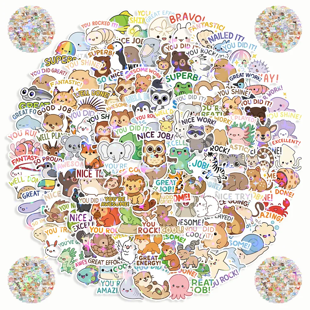 

200 Pieces Animal Reward Stickers - Cute for Kids, Teachers' Praise & Encouragement RecordingYourLife Store