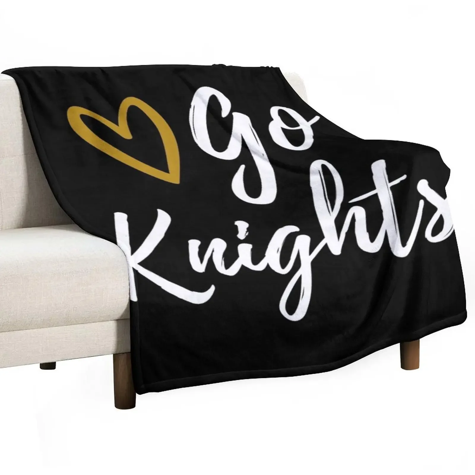 Go Knights Throw Blanket Luxury Thicken Retros Flannel Blankets