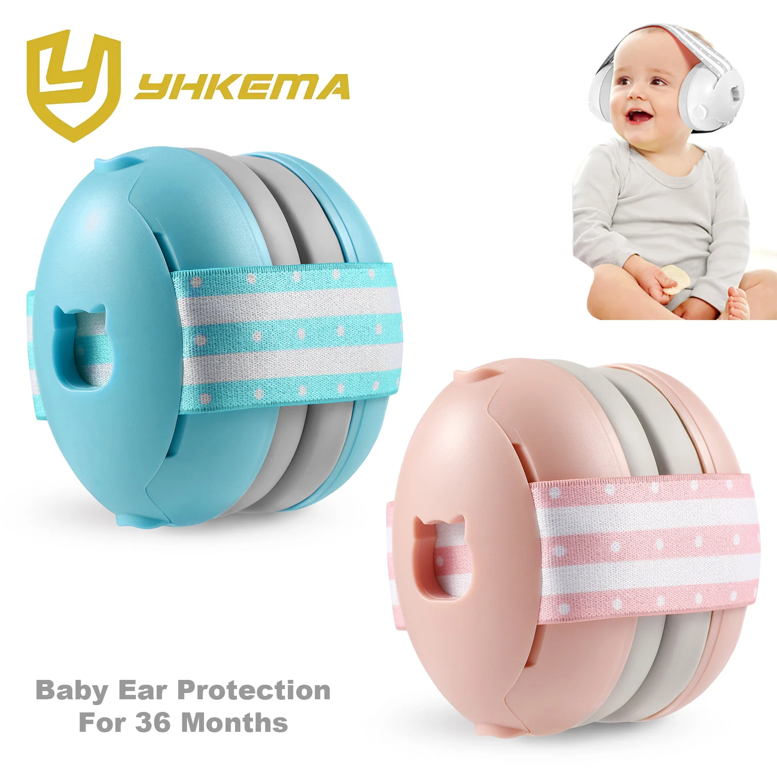Baby Noise Cancelling Headphones for Baby 0-36 Months Soundproof Ear Muffs for Baby Ear Protection Helps Sleep
