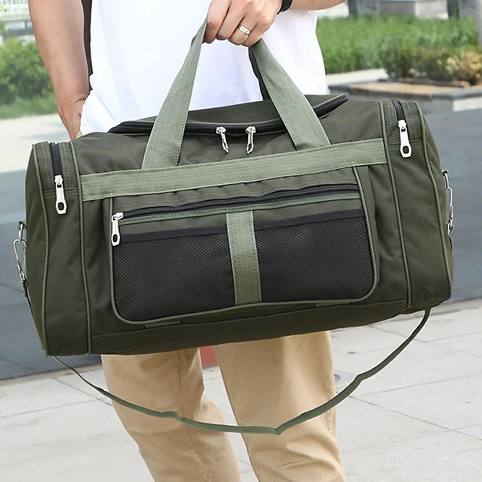 Weekend Bag,Handbag,Adjustable Strap,Tote Bag,Wear-Resistant,Take Away,Duffle