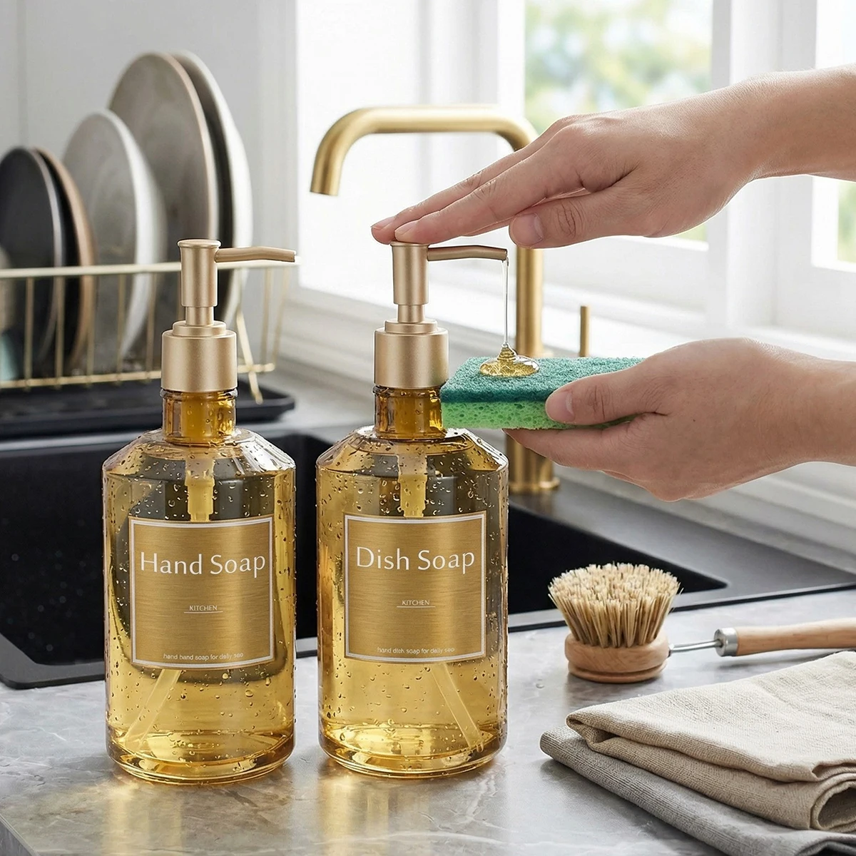 2個セット キッチンカウンター用ハンドソープディスペンサー、 - Zara Home Bathroom Accessories のレビューと価格