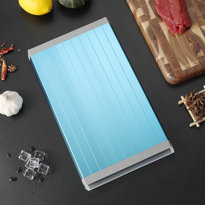 

Big Size Thicker Defrosting Tray for Frozen Food Faster Meat Defrosting Plate Tray