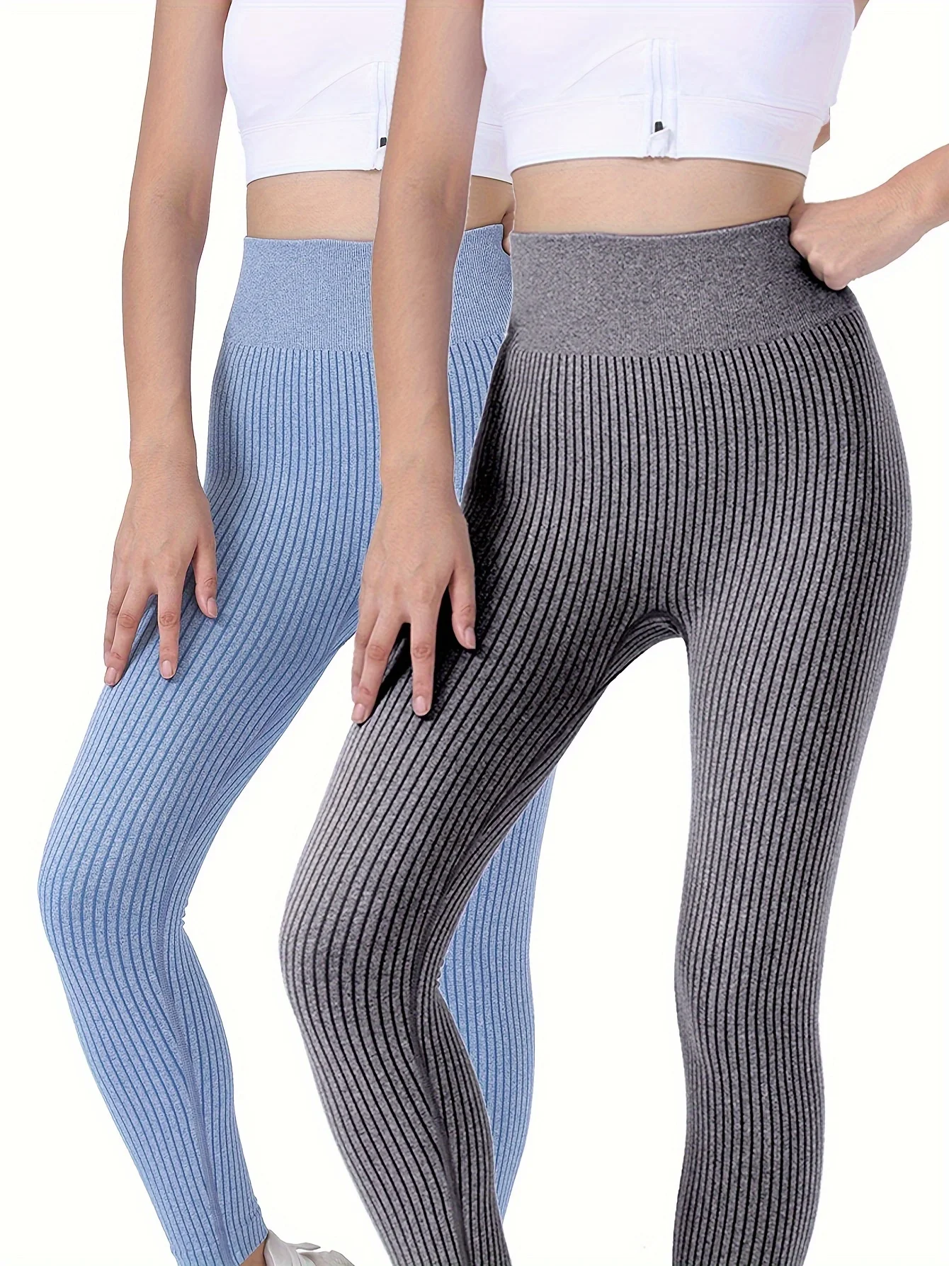 2 Pack US Local High Waisted Leggings For Women Soft Athletic Tummy Control Pants For Running Yoga Workout Yoga Pants