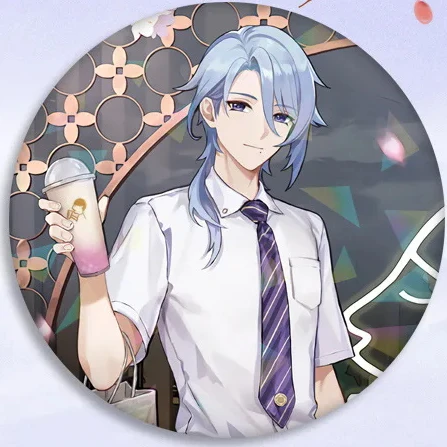 Коллекционные товары по игре Yuan Shen x Heytea: акриловая подставка, настольный дисплей, брелок, подвеска, украшение, аксессуары (Аяка Камисато, Аято)