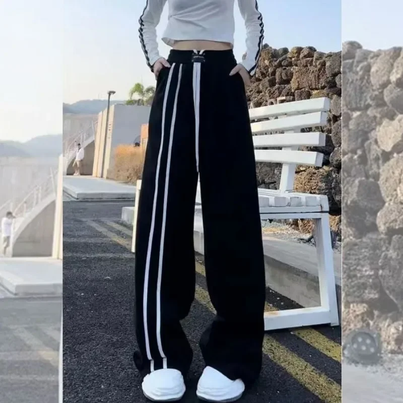 

Summer Sweatpants Women Clothing High Waist Casual Wide Leg Pants Straight Pantalon Femme Korean Joggers Streetwear Y2k Trousers