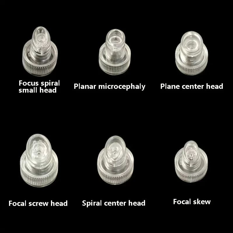 6 szt. Wymienne końcówki do urządzenia do oczyszczania twarzy, dysze do usuwania zaskórników, plastikowe końcówki do peelingu skóry, hydro-oksigenacyjne czyszczenie