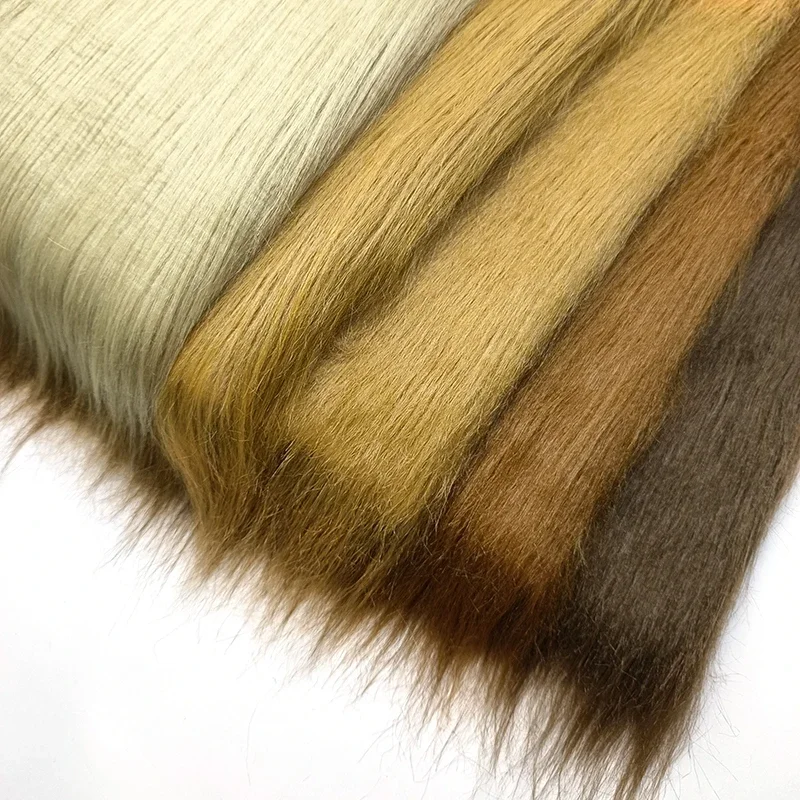 180x100cm Eco-friendly Faux Fur Fabric 12cm High Quality Plush Fabric By The Meter Scene Decoration Long Hair Minky Fabric