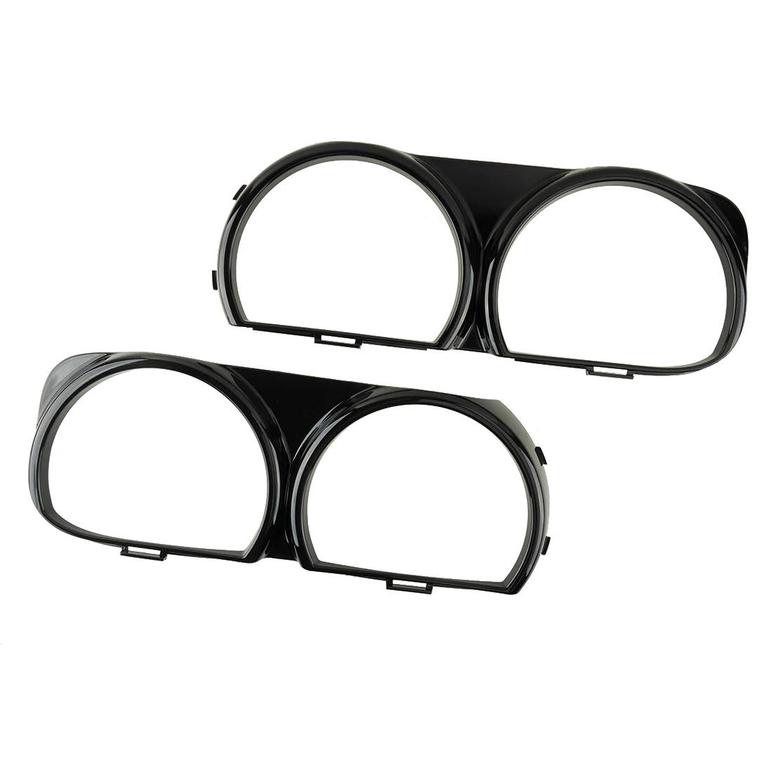 1 Pair Black Right & Left Grille Headlight Lamp Bezel Frame Trim fit for Dodge Challenger 2015-2021 68259053AB 68259052AB New