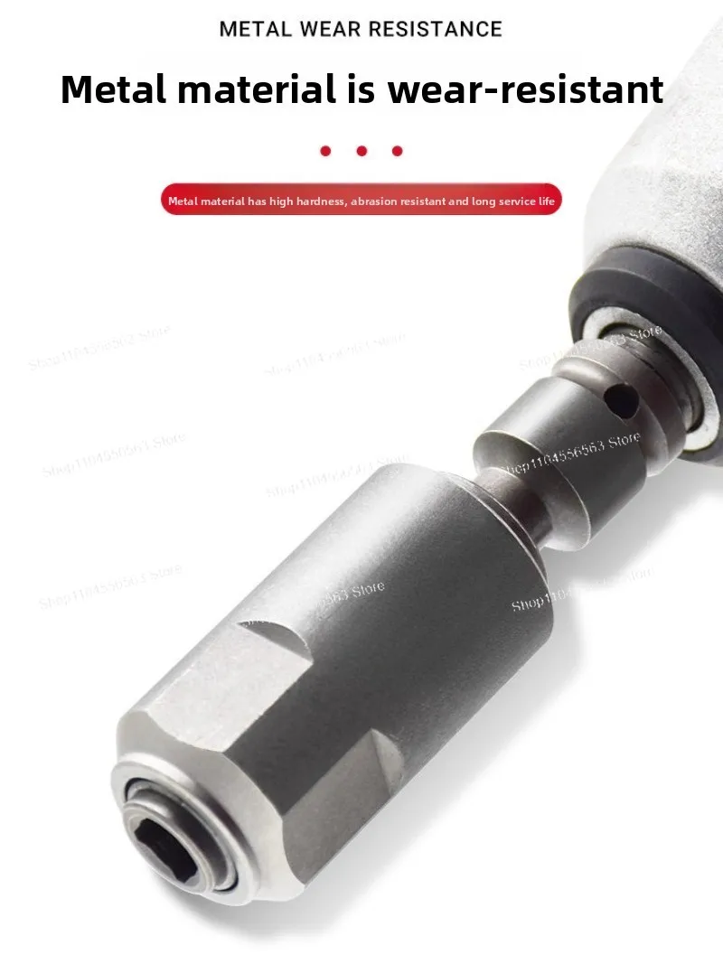 Electric Wrench Conversion Head, Square Handle Round Handle Two-slot Electric Hammer Impact Drill Modified Joint