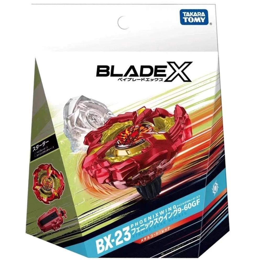 Takara Tomy Bey X BX-23 Starter Phoenix Wing 9-60GF Blade CARD GAME