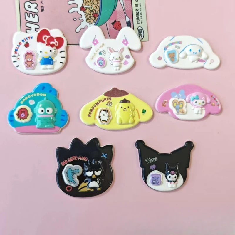 5pcs Hello Kitty phone case accessories cartoon animal handmade DIY cute resin cream glue jewelry resin accessories wholesale