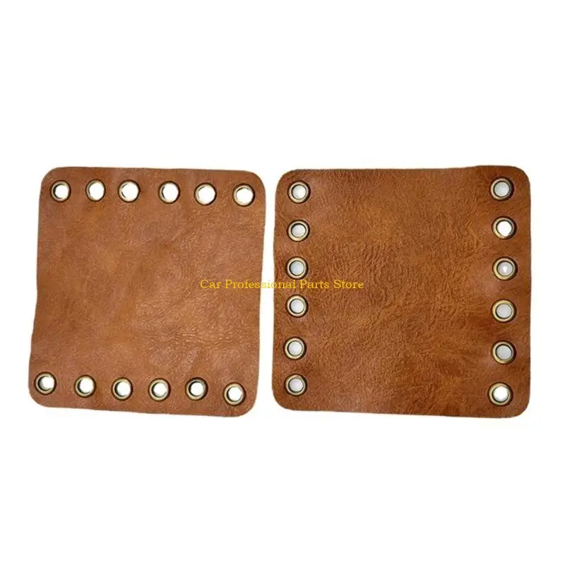 

R53D Leather Handshake Handle Case Accelerator Grip Sleeve for Motorcycle Universal