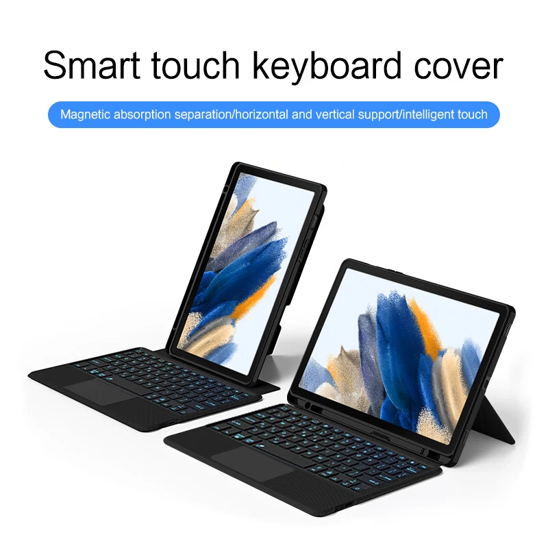 Magic Keyboard For Samsung Galaxy Tab A8 10.5 inch SM-X200 SM-X205 X207 Case Smart Backlit Touchpad for Tab A8 2021 Tablet Cover view 3