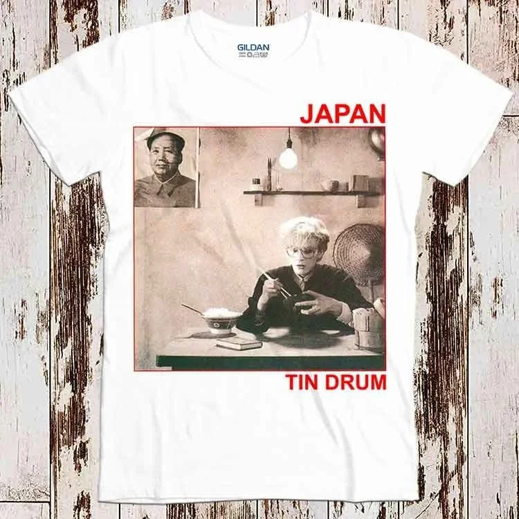 Japan Sylvian Tin Drum 80s Music Synth Best Seller T Shirt Retro Top Cool 8555