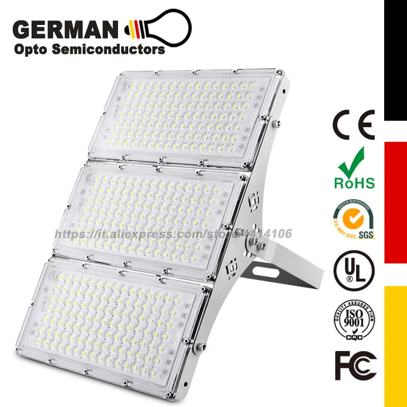 

300W LED Flood Light, Super Bright Outdoor Security Lights with Wider Lighting Angle, 6000K Daylight White, IP66 Waterproof