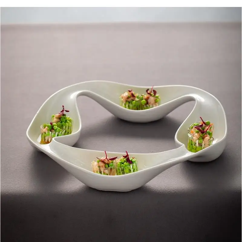 Alien, Ceramic Tableware, Spherical Sea Urchin Dessert Bowl, Molecular Cooking Soup Kitchen and Restaurant Dishes