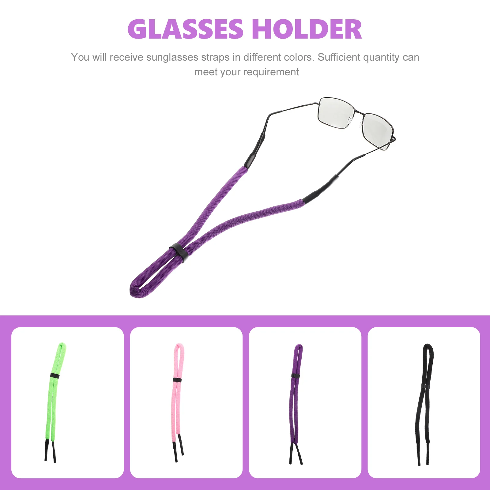 

4 Pcs Sport Sunglasses Rope Eyeglass Strap for Sports Chain Polyester Floating Straps Child