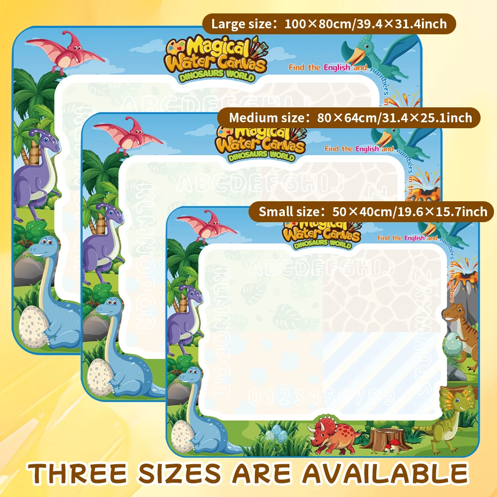 마법의 물 그림 매트 캔버스 재사용 가능한 페인팅 보드 물에 젖으면 색이 나타나는 낙서용 매트 펜 스케치북 트레이싱 보드