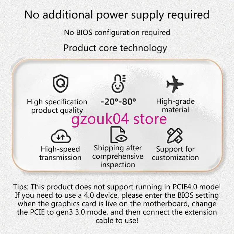 68TD PCIE3.0 Расширение карты Кабель PCIE3.0 x16 Extender Extender гибкий