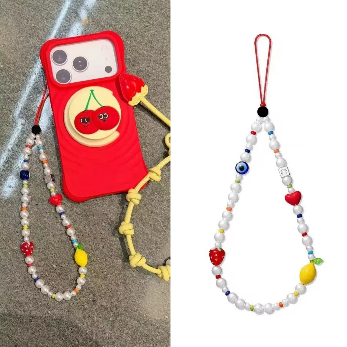 

607064 Phone Charm Mobile Phone Accessories for IPhone Lanyard for Galaxy