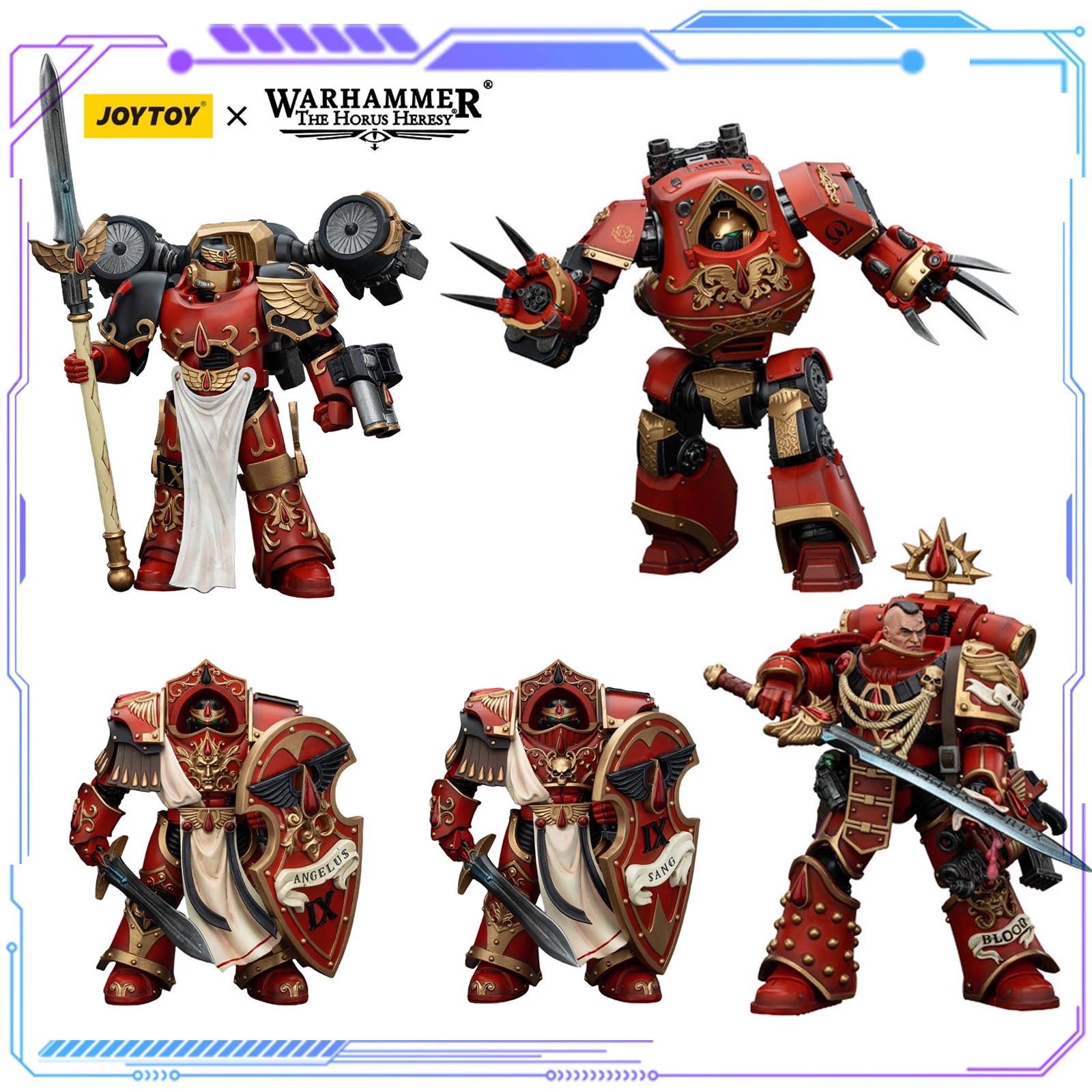 

JOYTOY Warhammer 40K Blood Angel 1/18 Action Figure Contemptor Dreadnought Contemptor Dreadnought Raldoron Dawnbreaker Champion