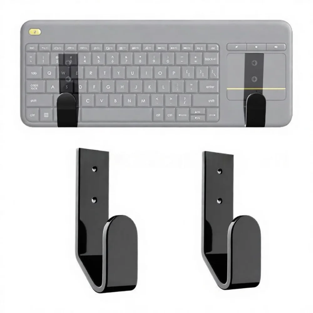 Modern Acrylic Keyboard Hook Wall Mount Storage Rack For Mechanical Gaming Keyboards Home Desktop Organizer Stand
