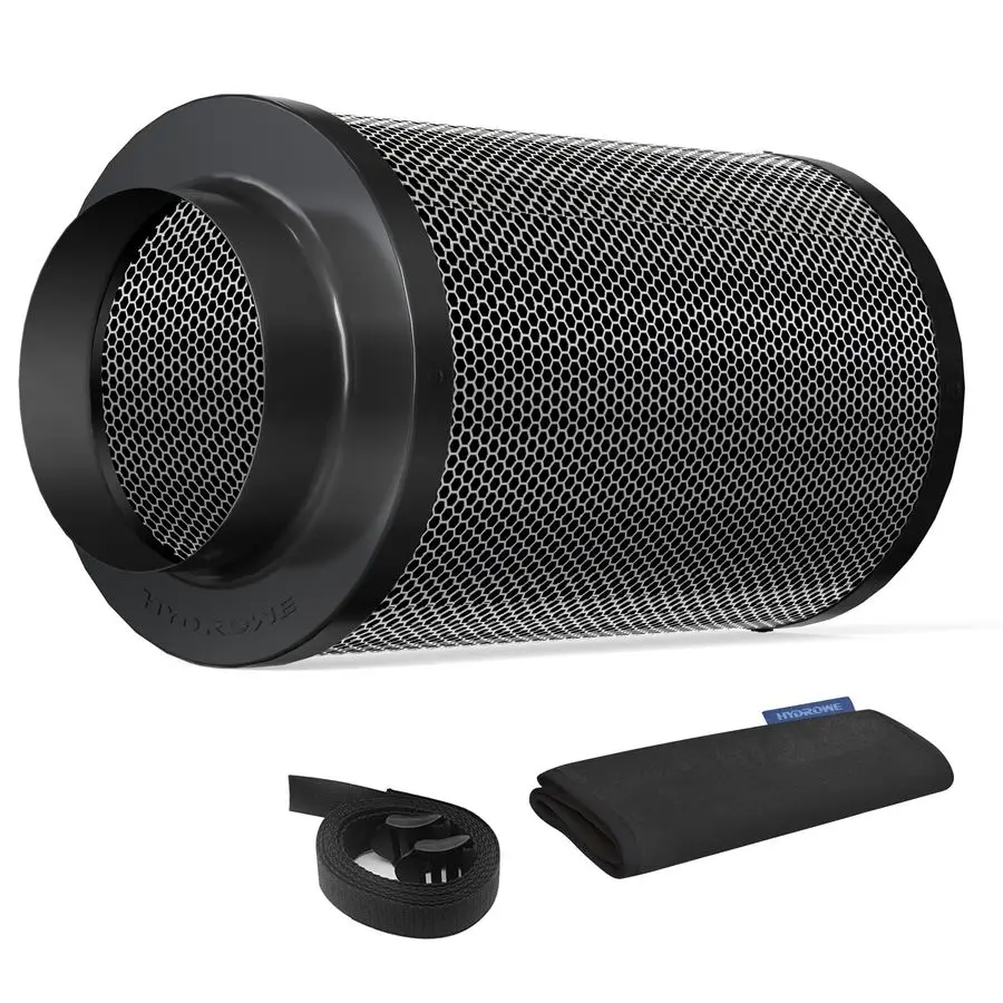 

Carbon Filter 4 Inch ,Smellines Control Removes 3X More Odors Contaminants. Australian Virgin Charcoal, Carbon Filter for Grow T