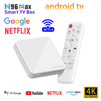 H96 MAX H313 Smart TV Box Android 14 WiFi6 BT5.0 100M/LAN UHD 4K@60fps 2G 8G 16G smart home assistant Google Voice Media Player