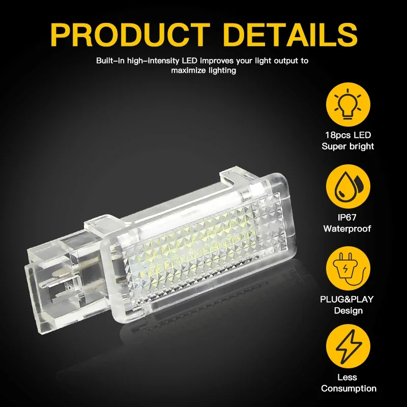 2 قطعة LED أضواء ترحيب الباب لمرسيدس W203 W209 W240 R199 Canbus تحت الباب أضواء مجاملة السيارات الداخلية البركة دخول مصباح