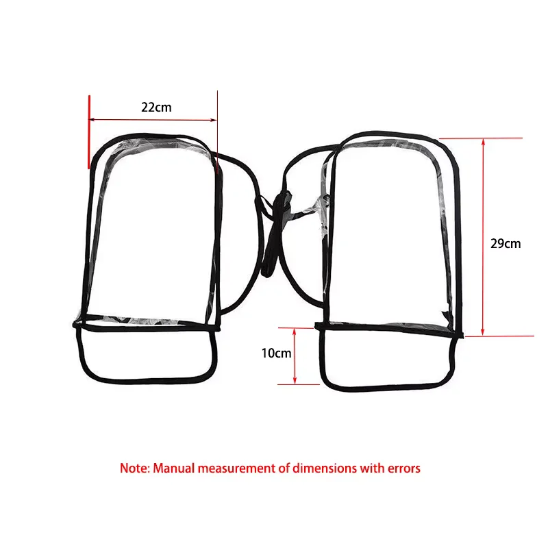 Motorcycle Scooter Bicycle Windproof Rainproof Transparent Protect Handlebar Handle Large Guard Riding Cover Gloves