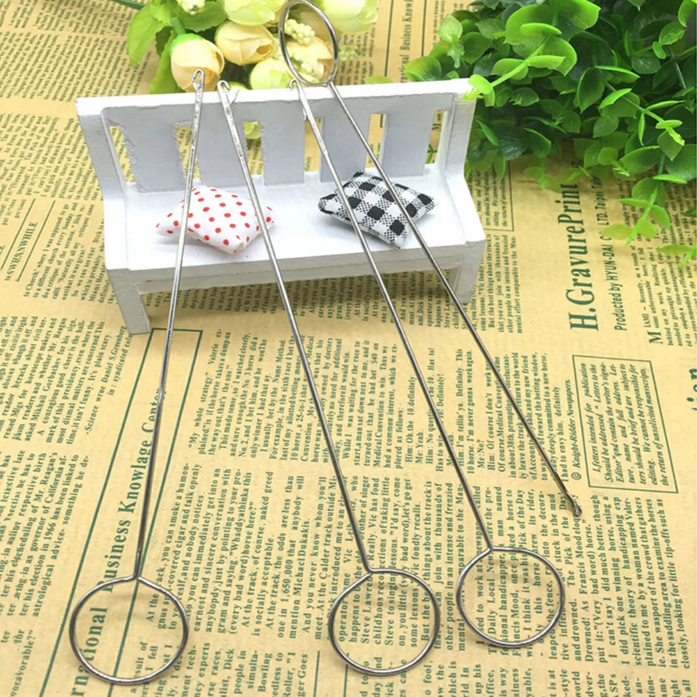 1PCS Handmade Sewing Tools Durable Metal Sewing Loop Turner Hook With Latch For Turning Fabric Tubes Straps Belts Strips