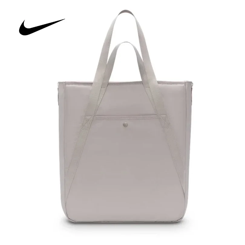 Nike Unisex Sports Shoulder Bag Travel Tote Bag Handbag Casual Bag Spacious Multi Pocket Daily Use Outdoor Bag DR7217 009