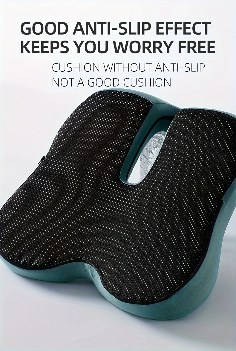 Solvath Ergonomic Seat Cushion with Backrest Soft Supportive Washable Office Chair Pad for Hip Waist Comfort Ideal for Long Sitt