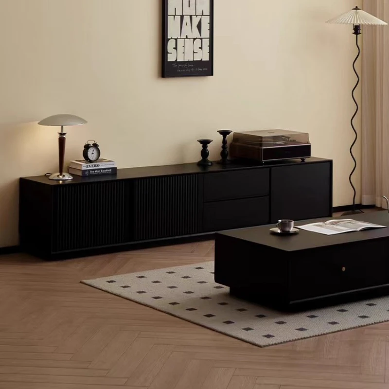 Black Home White Tv Cabinet Floating Television Storage Tv Cabinet Salon Luxury Muebles Para Hogar Living Room Furniture