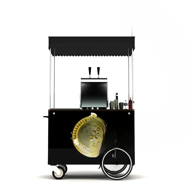 Outdoor Retail Stall Night Market Dining Car Shopping Mall Street Roadside Snack Cart Movable Display Table Stall Cart