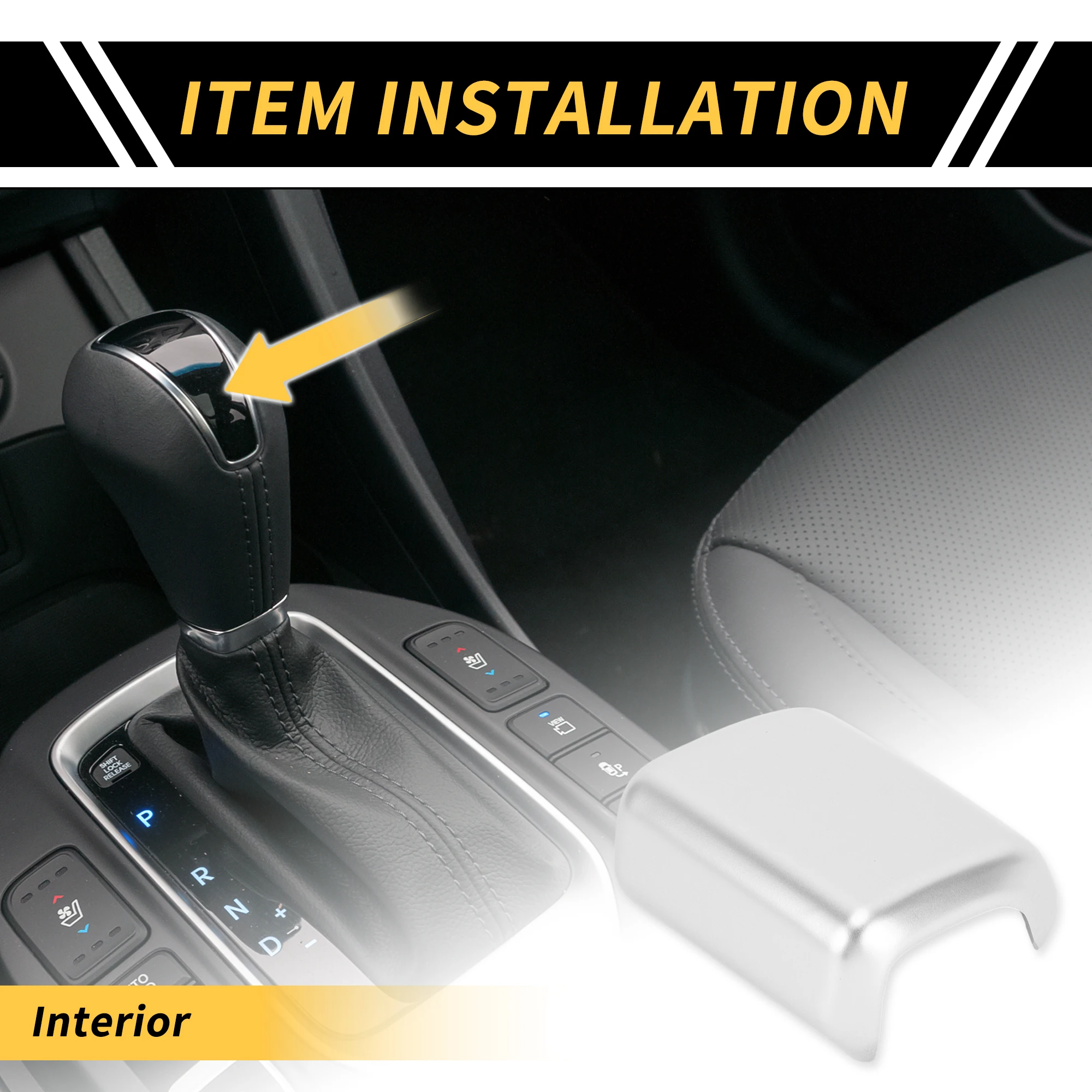 

UXCELL 1 Pcs Gear Shift Knob Head Cover Trim for Toyota Tundra 2022-2024