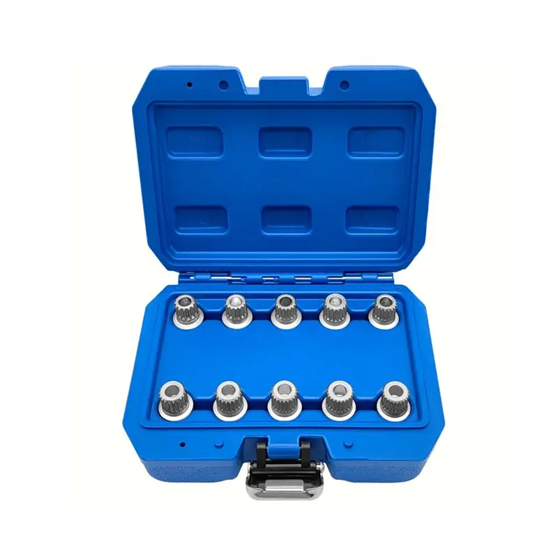 

A02Q-Wheel Lock Nut Key Set 10 PCS Screw Socket For BMW Car Repair Tools Design