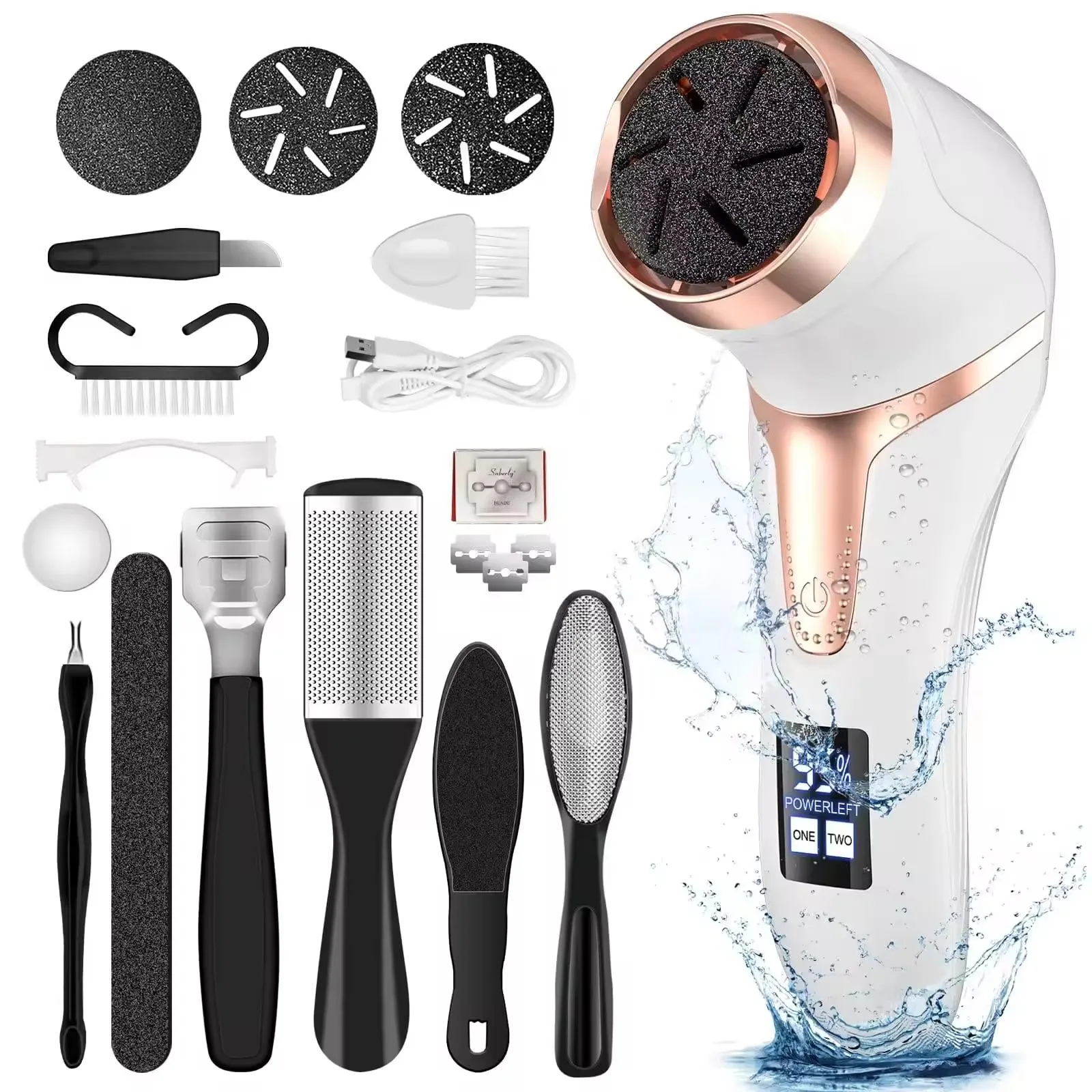 

Electric Foot Grinder Hard Cracked Trimmer Dead Skin Foot File Pedicure Remover
