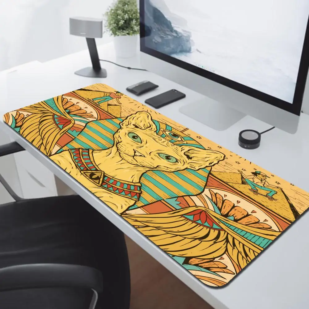 

Xxl Mouse Pad 900 × 400 Mats Deskpad Ancient Egypt Egyptian Anime Desk Pc Gamer Accessories Extended Large Mat Computer Tables