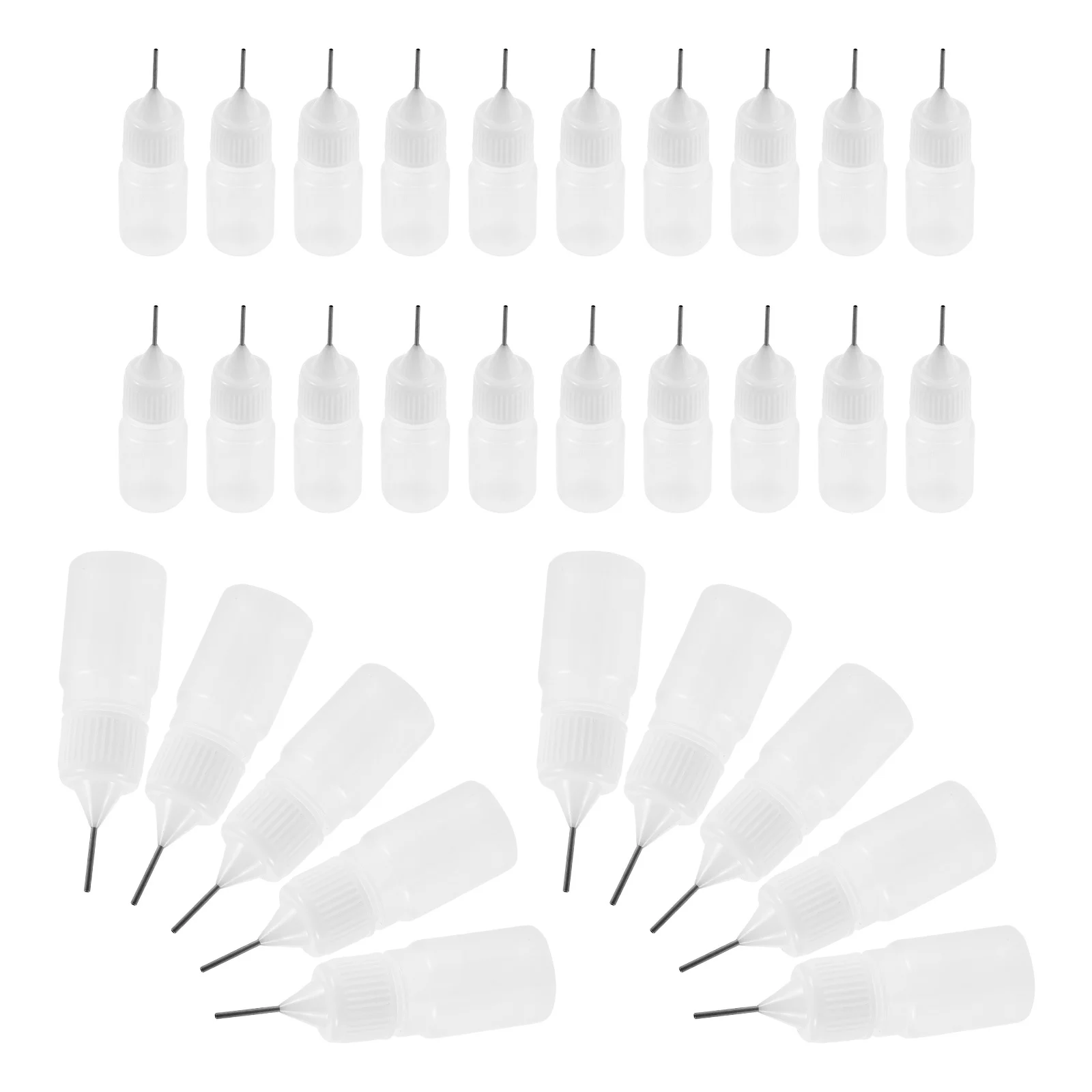 

50Pcs Paper Quilling Glue Applicator Bottles 5Ml Fine Tip Refillable Transparent Squeeze Bottles Craft Glue Dispensers