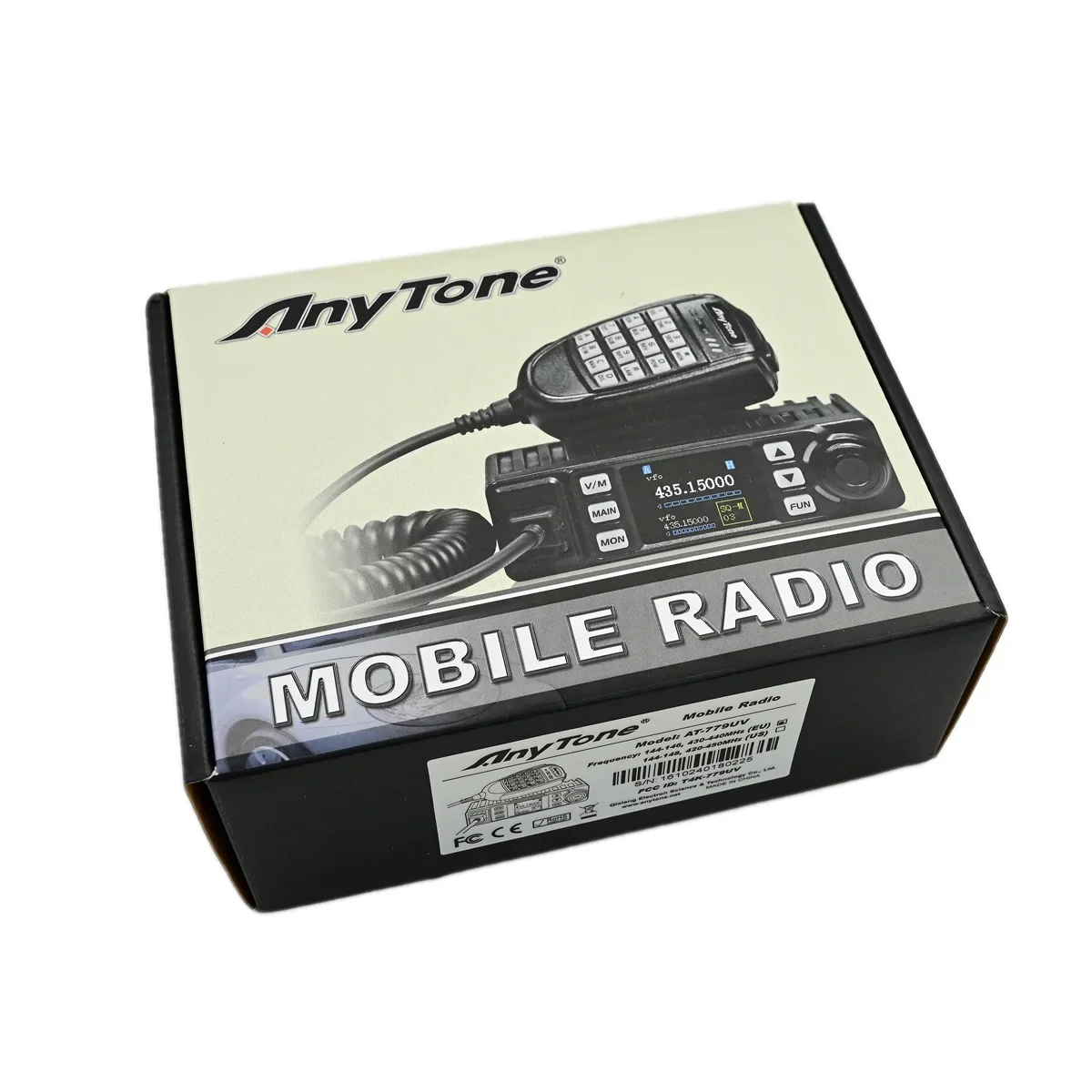 Anytone AT-779UV Mini Mobiele Radio Dual Bands 144-148/420-450 mhz Toetsenbord Microfoon Scrambler Autorijden Draadloze Communicatie