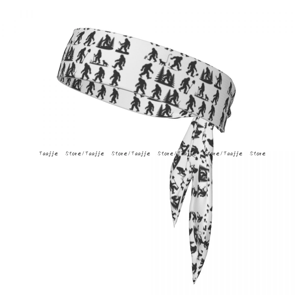 

Bigfoot Silhouette Bandanas Hairband Head Tie Sports Headband for Running Tennis Karate Athletics Brief Style
